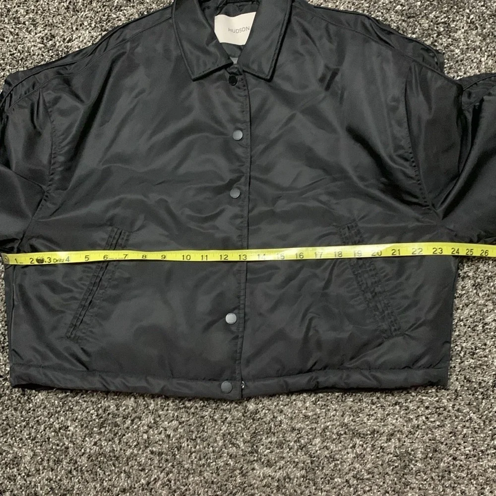 Hudson Black Boxy Crop Jacket S